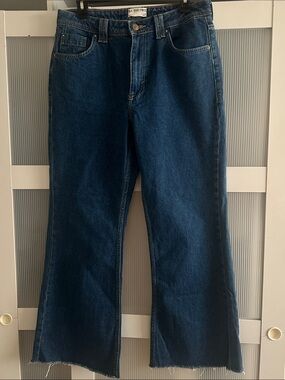 We The Free Indigo Wide-Leg Flare Jeans 100% Cotton